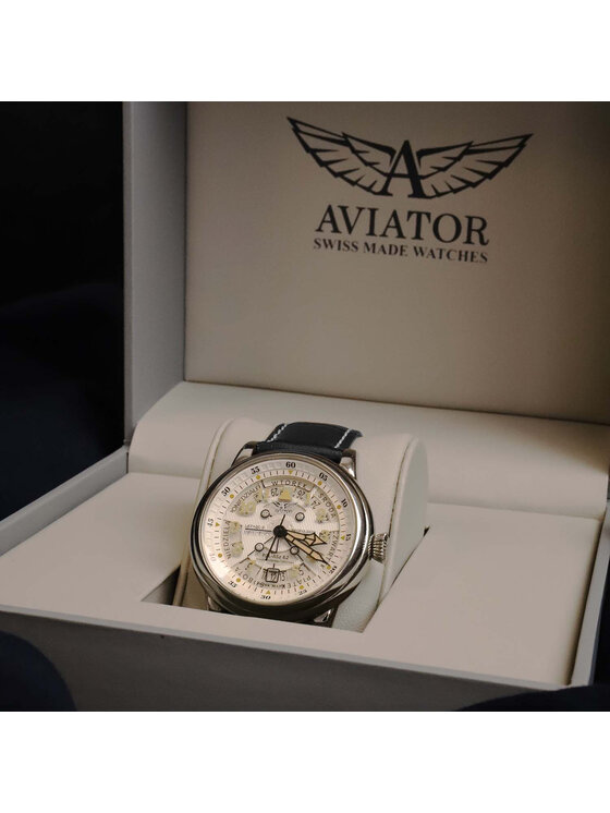 Aviator Aviator Zegarek V.3.36.0.293.4 PL Czarny