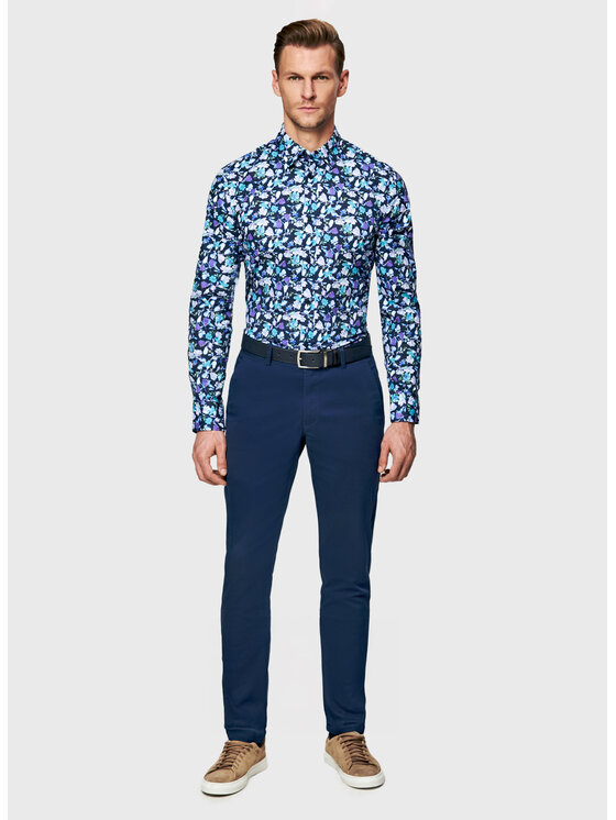 Pako Lorente Pako Lorente Koszula P26SF-1X-009 Granatowy Slim Fit
