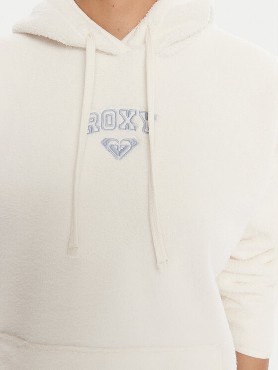 Roxy Roxy Felpa di pile Cool Calling ERJPF03221 Bianco Regular Fit