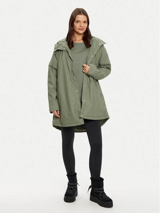 Roxy Roxy Neperšlampanti striukė Rain Road ERJJK03608 Žalia Regular Fit