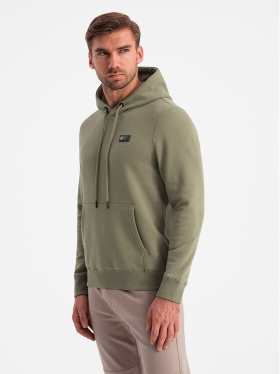 Ombre Ombre Mikina OM-SSNZ-0141 Zelená Regular Fit