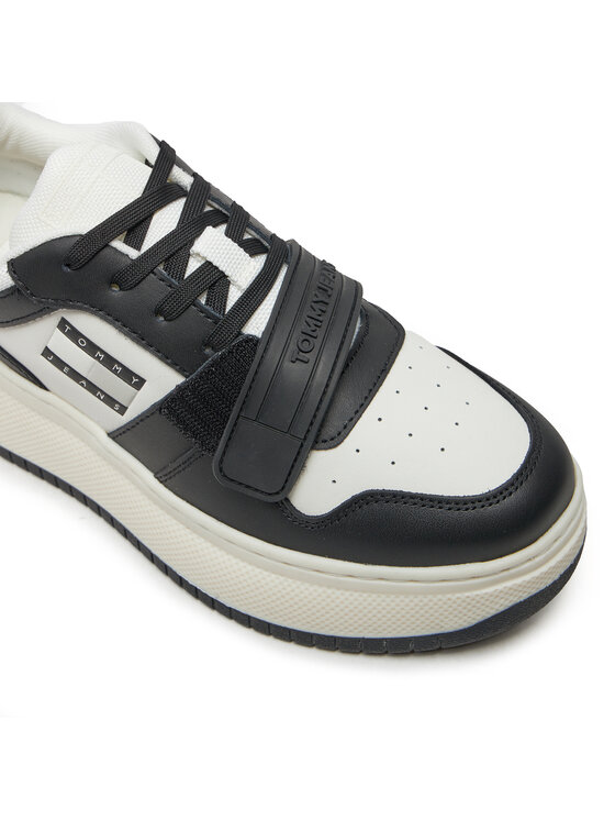Tommy Jeans Tommy Jeans Tenisice Tjw Retro Basket Flatform Velcro EN0EN02573 Crna