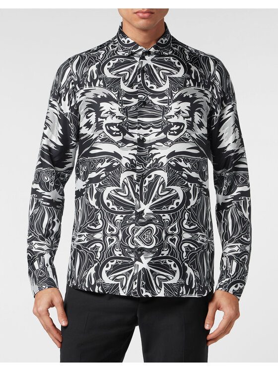 PHILIPP PLEIN PHILIPP PLEIN Camicia 9299 Nero Regular Fit