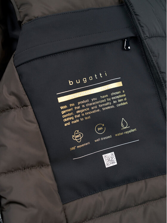 Bugatti Bugatti Kabát pro přechodné období 635628 61050 Černá Regular Fit
