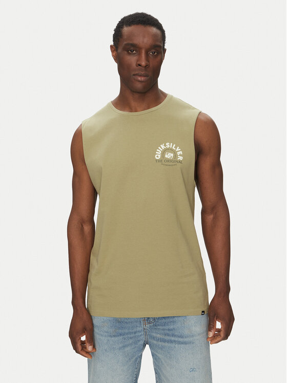 Quiksilver Tank top EQYZT08029 Zelená Relaxed Fit