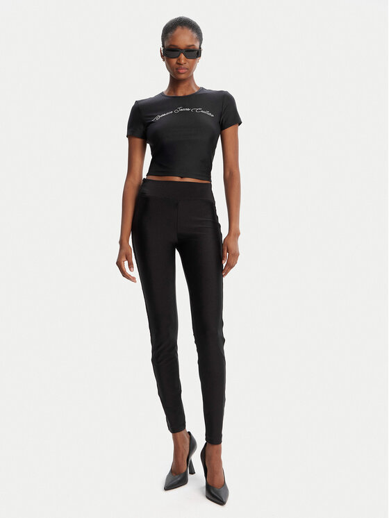 Versace Jeans Couture Versace Jeans Couture Тишърт 79HAH6A2 N0008 Черен Slim Fit