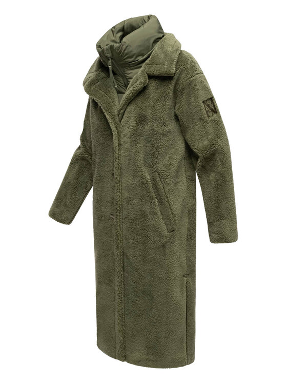 Navahoo Navahoo Kurtka zimowa Teddyzauber Zielony Regular Fit