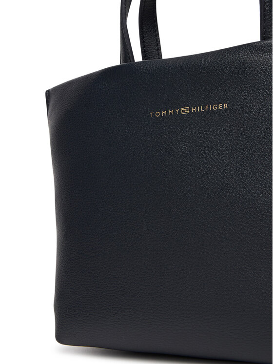 Tommy Hilfiger Tommy Hilfiger Torebka Th Logotape Mini Tote AW0AW17694 Granatowy