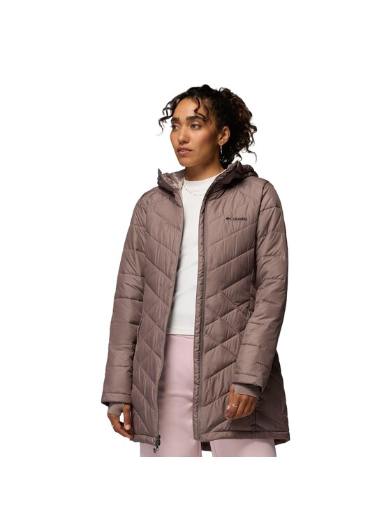 Columbia Columbia Kurtka zimowa Heavenly Long Hooded Jacket 1738161254 Brązowy Regular Fit