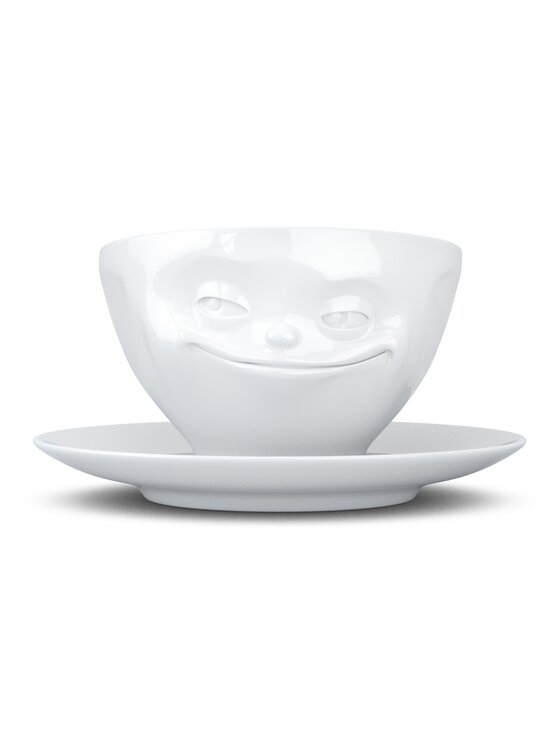 58 products 58 products Filiżanka ze spodkiem uniwersalna - Grinning Biały