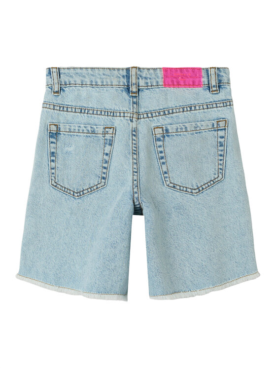 NAME IT NAME IT Jeans kratke hlače Bella 13240207 Modra Wide Leg