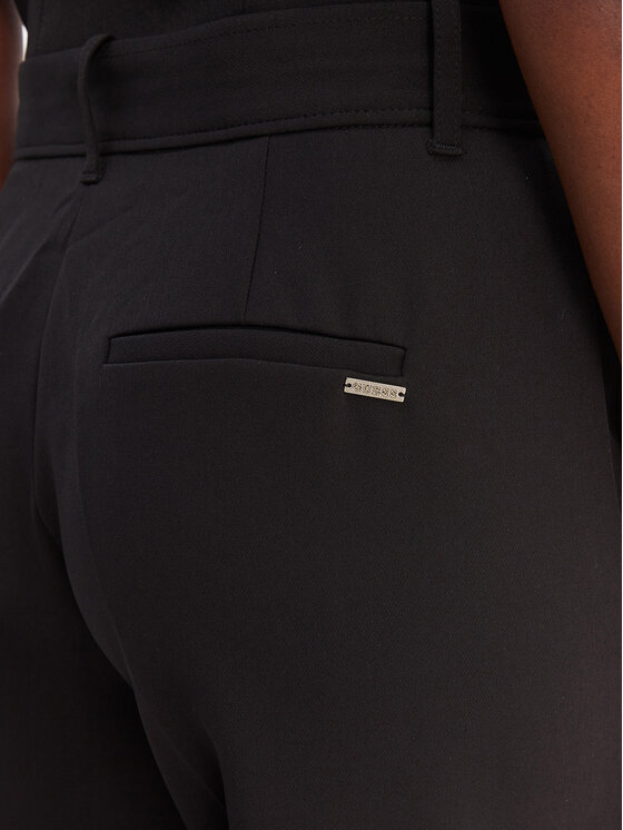 Guess Guess Stoffhose W6RB02 WH9Y2 Schwarz Regular Fit