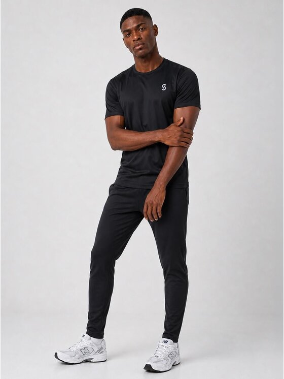 Jigga Wear Jigga Wear Koszulka techniczna 131609 Czarny Regular Fit