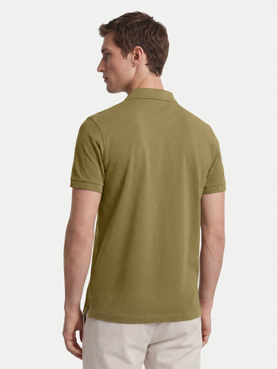 Gant Gant Polo marškinėliai Shield 2210 Tamsiai žalia Regular Fit