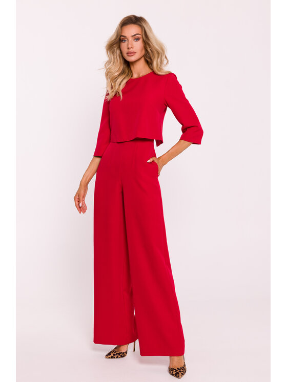 Made of Emotion Made of Emotion Jumpsuit M798 Rosso Active Fit