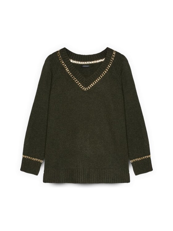 Fiorella Rubino Fiorella Rubino Maglione M011L008259N035 Verde Regular Fit