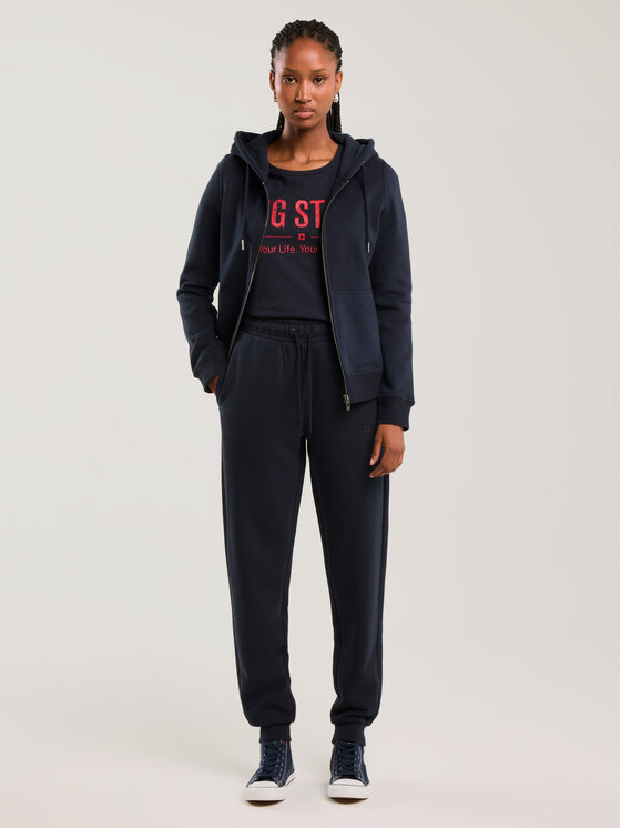 BIG STAR BIG STAR T-Shirt BRUNONA Granatowy Basic Fit