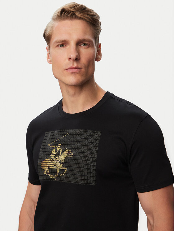 Beverly Hills Polo Club Beverly Hills Polo Club T-Shirt M1617-HR Schwarz Regular Fit