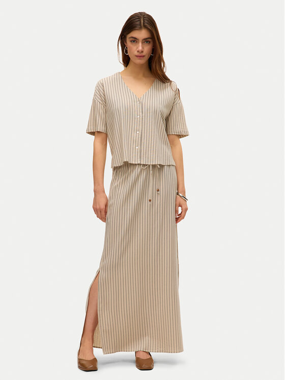Vero Moda Vero Moda Fustă maxi Mymilo 10321622 Bej Regular Fit