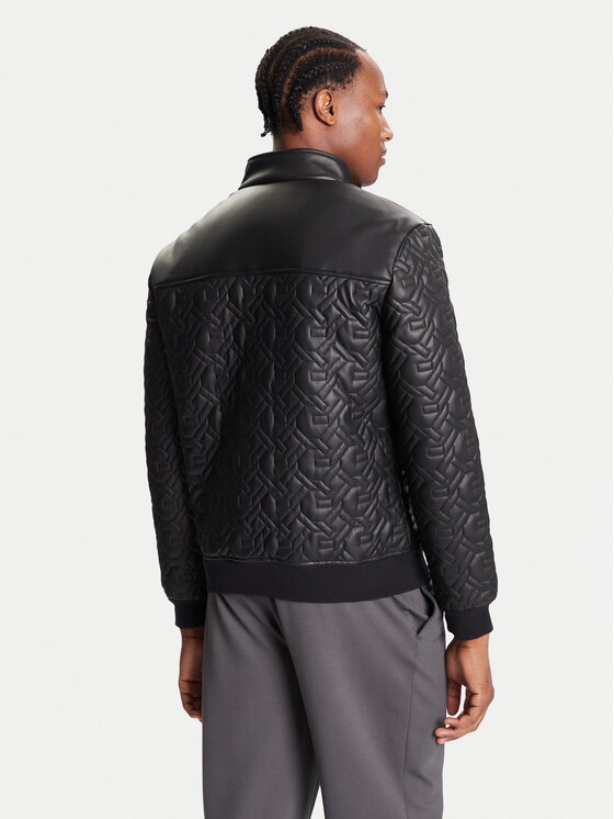 Guess Guess Bunda z imitácie kože M5BL2E W1050 Čierna Regular Fit