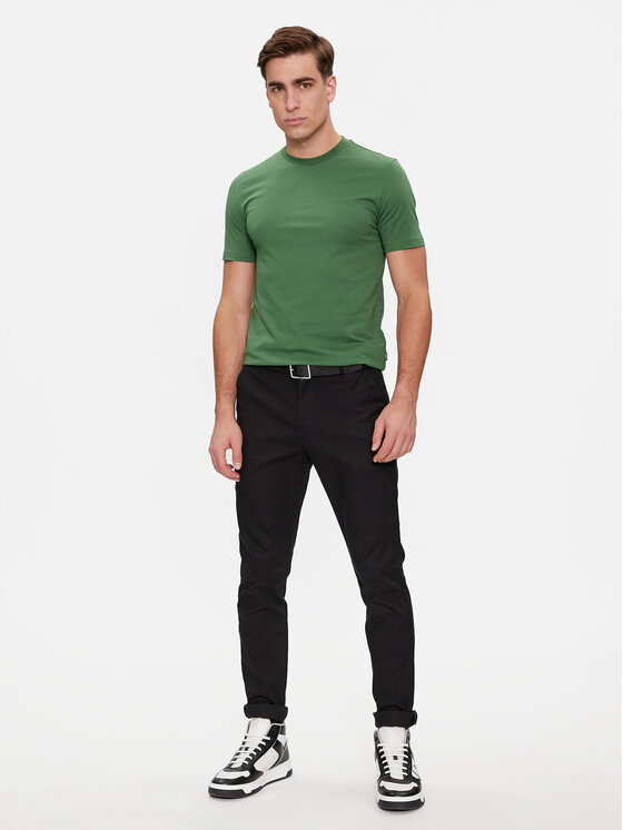 BOSS Boss T-Shirt Thompson 01 50468347 Zielony Regular Fit