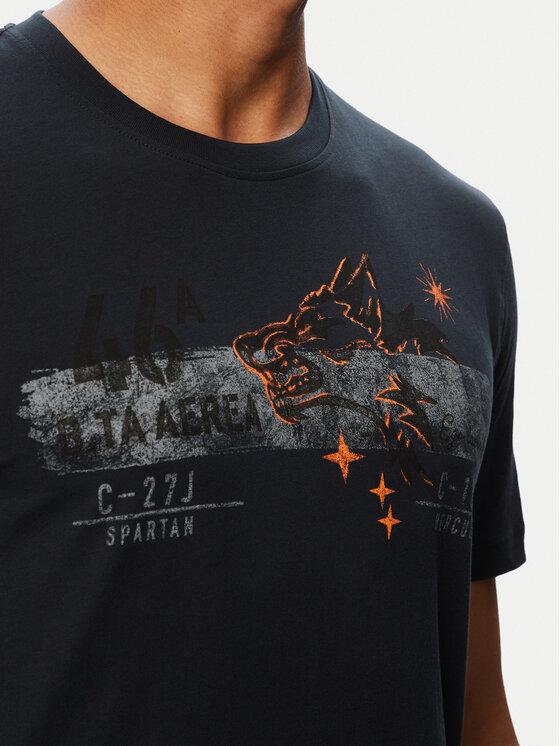 Aeronautica Militare Aeronautica Militare T-Shirt 262TS2579UJ00750 Σκούρο μπλε Regular Fit