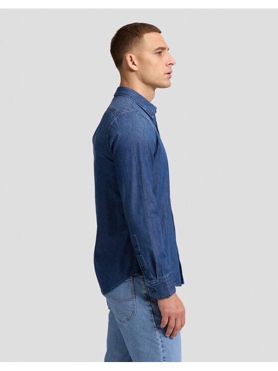 Lee Lee Koszula SURE SHIRT Niebieski Regular Fit