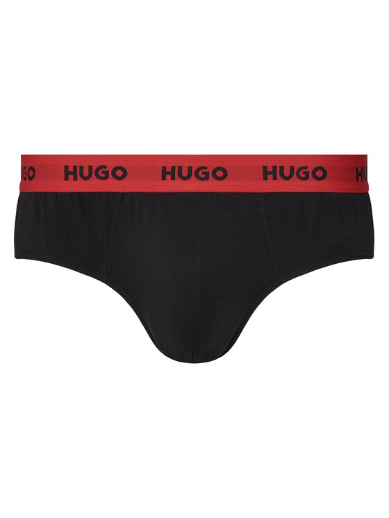 HUGO HUGO Set de chiloți slip﻿ Hipbrief Triple 50532570 Negru