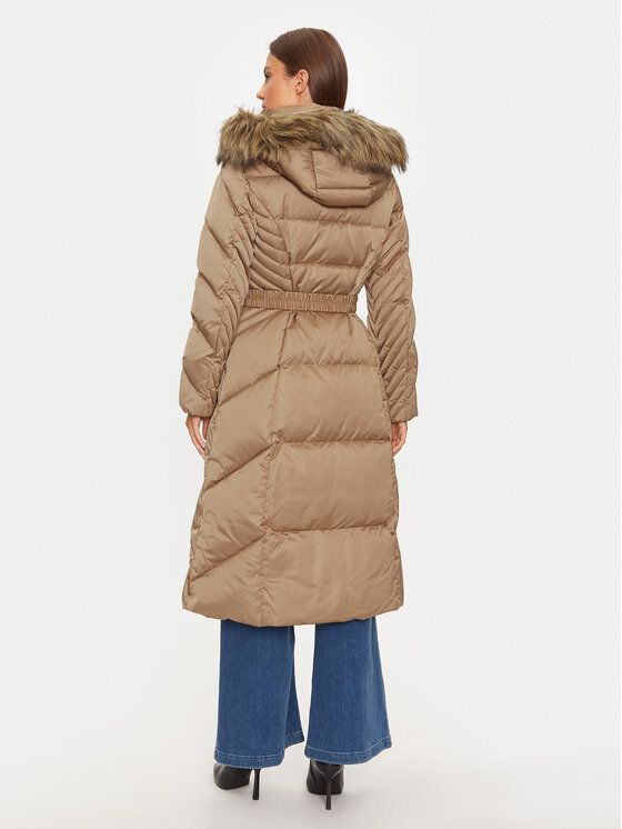 Guess Guess Μπουφάν πουπουλένιο New Olga W4BL41 WEX52 Μπεζ Regular Fit