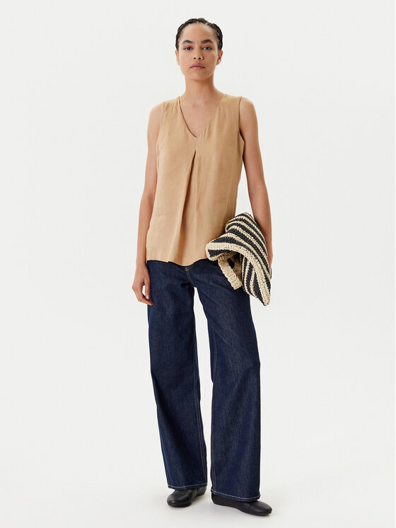 United Colors Of Benetton United Colors Of Benetton Blūze 5BMLDQ06W Bēšs Regular Fit