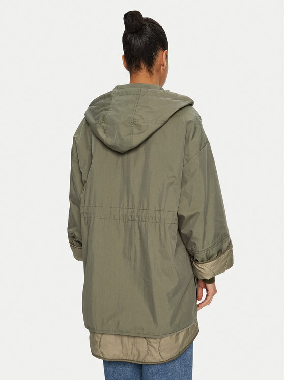 Weekend Max Mara Weekend Max Mara Παλτό μεταβατικό Fumetto 2425026051 Χακί Loose Fit