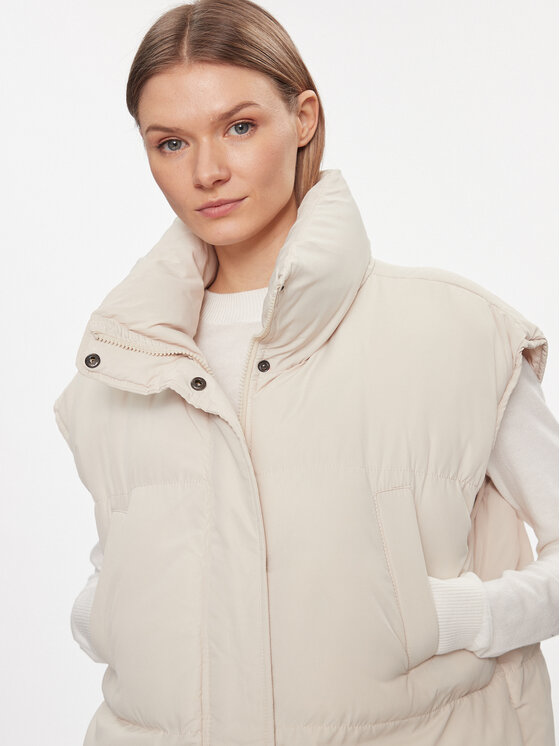 Brave Soul Brave Soul Bodywarmer LJK-ISACREAM Beige Regular Fit