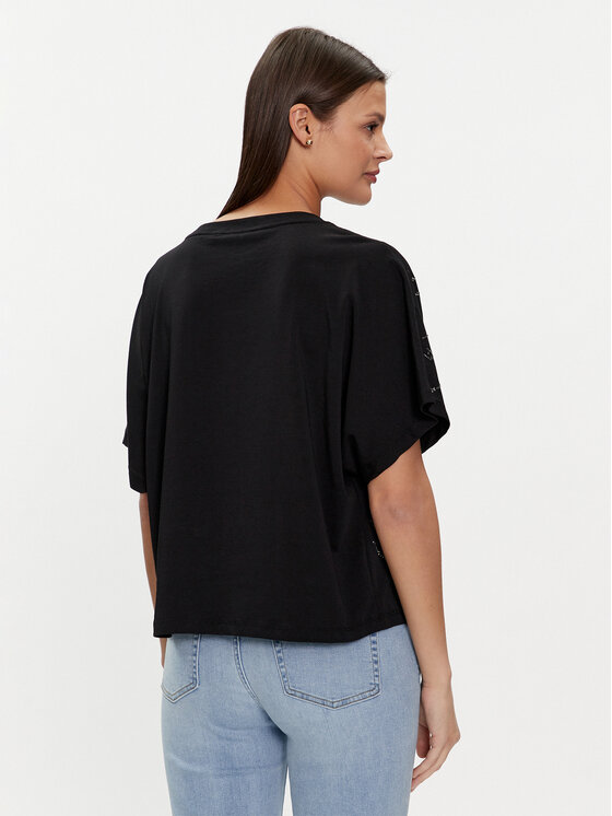 Liu Jo Liu Jo T-särk TA4174 JS003 Must Regular Fit