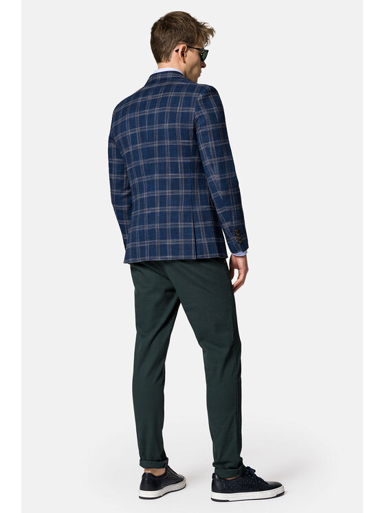 Lancerto Lancerto Marynarka Nebraska MA131123000018 Granatowy Slim Fit