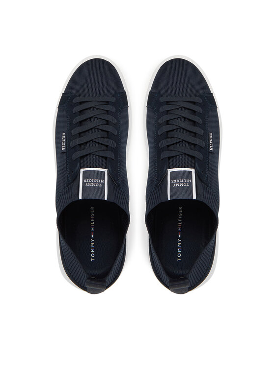 Tommy Hilfiger Tommy Hilfiger Sneakersy Light Cupsole Knit Seasonal FM0FM05403 Granatowy