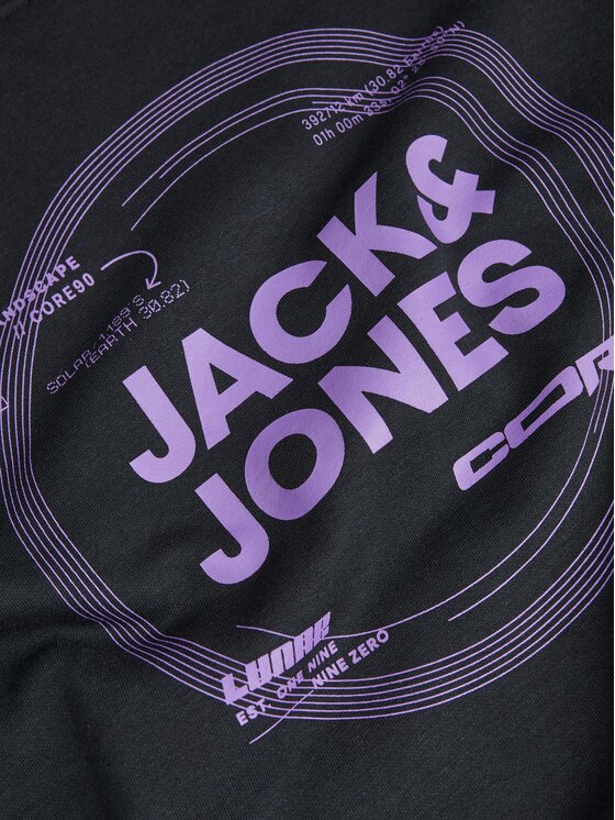 Jack & Jones Junior Jack & Jones Junior Bluza 12247681 Czarny Standard Fit