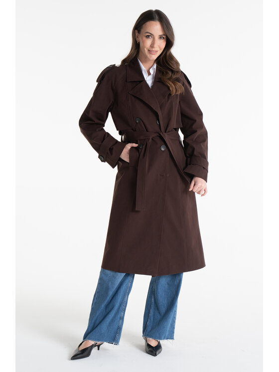 Salme Salme Prechodný kabát Amanda 2.0 Hnedá Regular Fit