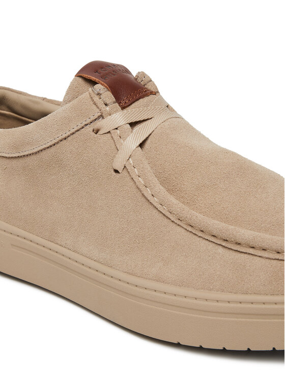 Tommy Hilfiger Tommy Hilfiger Halbschuhe Modern Light Suede Moc Toe Shoe FM0FM05501 Beige