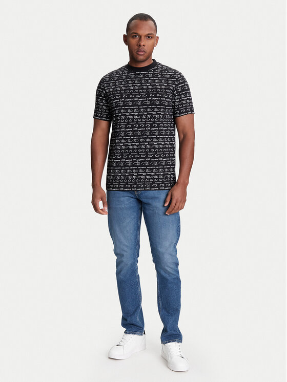 KARL LAGERFELD KARL LAGERFELD Tricou 755040 553225 Negru Regular Fit