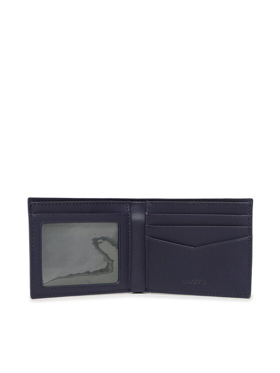 Lacoste Portafoglio grande da uomo S Billfold NH4014PN Blu scuro Modivo