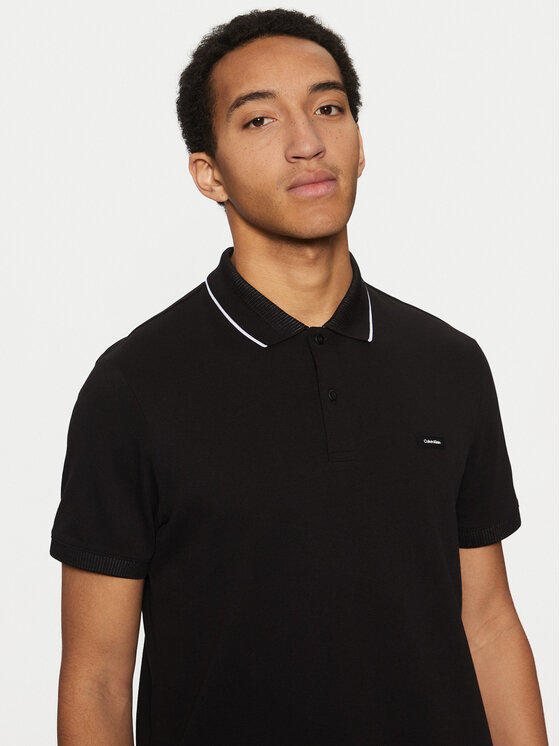 Calvin Klein Calvin Klein Polokošile K10K114141 Černá Regular Fit