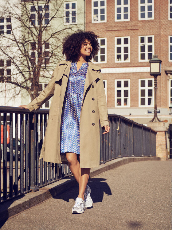 Saint Tropez Saint Tropez Тренч 30512301 Коричневий Regular Fit