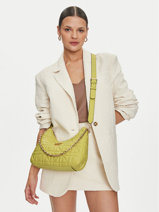 Guess Guess Дамска чанта Assia (QG) HWQG84 99180 Жълт