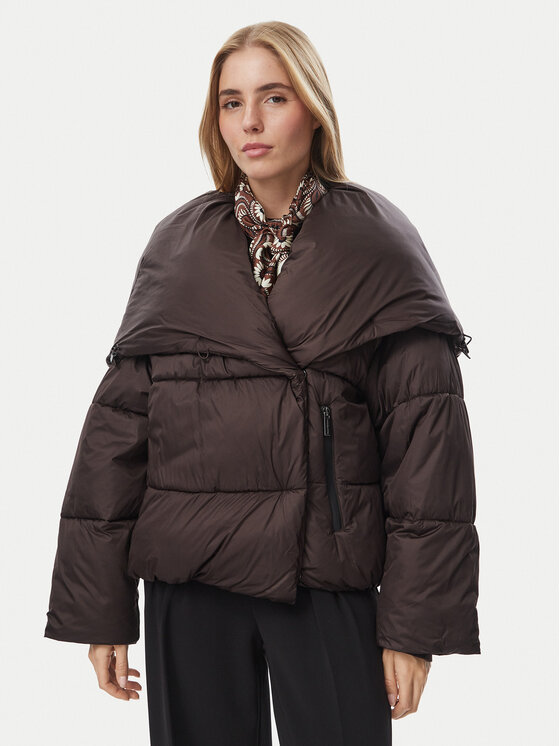 MICHAEL Michael Kors MICHAEL Michael Kors Winterjacke 77G7610M42 Dunkelbraun Regular Fit