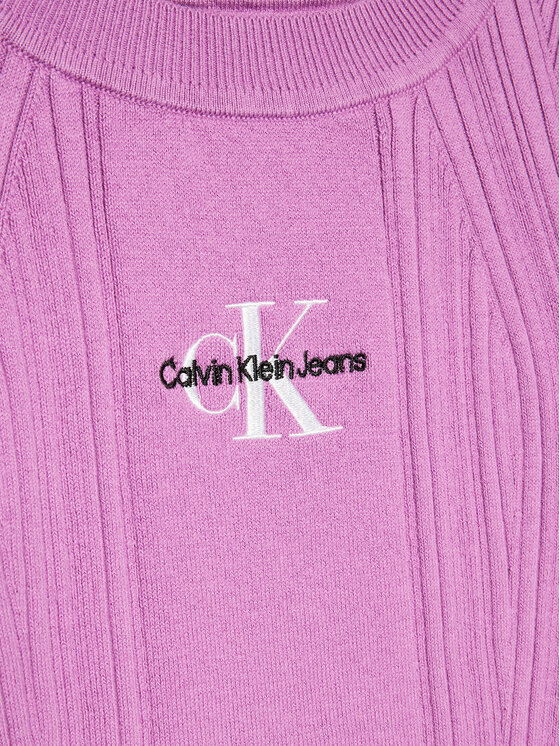Calvin Klein Jeans Calvin Klein Jeans Pulover IG0IG01898 Vijolična Slim Fit