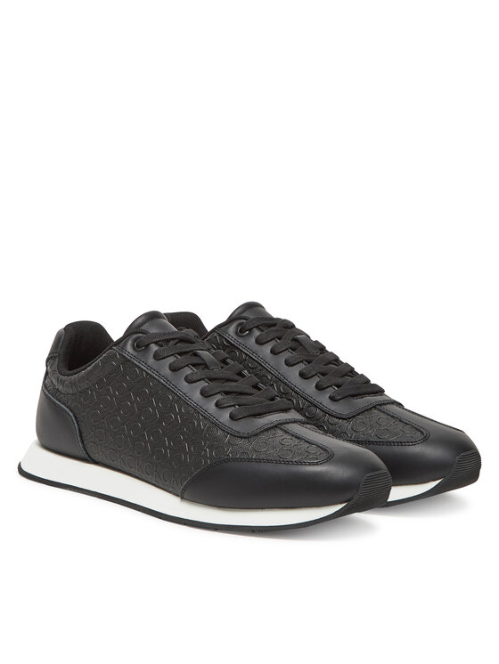 Calvin Klein Calvin Klein Sneakersy Low Prof Runn Laceup Mono HM0HM01896 Czarny