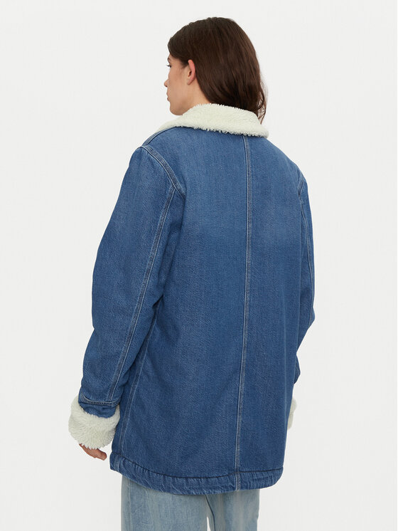 Lee Lee Kurtka jeansowa Chore 112355111 Niebieski Relaxed Fit