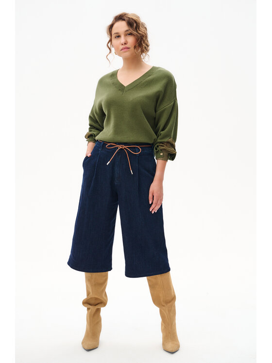 blue shadow blue shadow Sweter Alexis Zielony Regular Fit