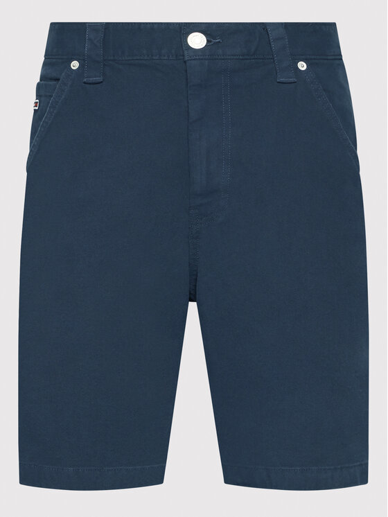 Tommy Jeans Tommy Jeans Pantaloncini di tessuto Tjm Garment Dyed Skater DM0DM13226 Blu scuro Loose Fit
