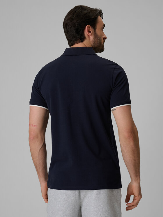 4F 4F Polo COMMERCIAL Granatowy Regular Fit